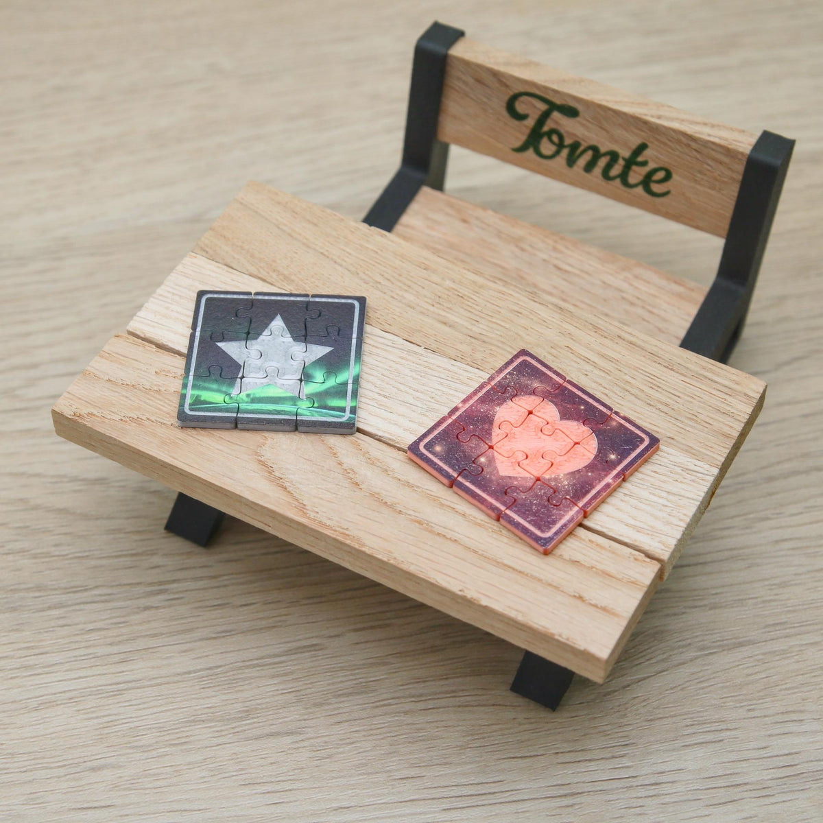 Wichtel Puzzle | Mini Puzzle für die Wichteltür | Wichtelzubehör Weihnachten | 9 Teile | 4 Motive